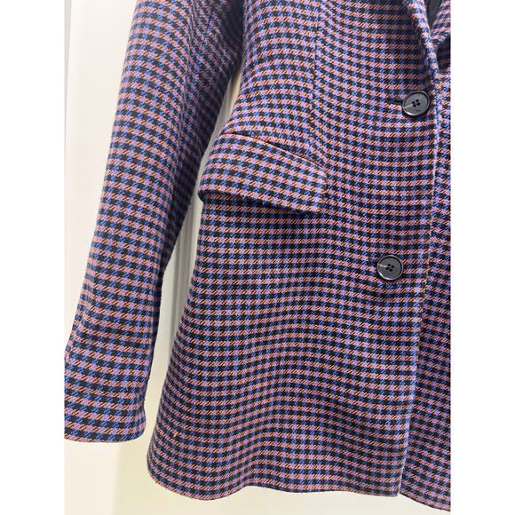 & Other Stories Houndstooth Hourglass Blazer Sz 0 - Picture 5 of 13